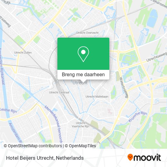 Hotel Beijers Utrecht kaart