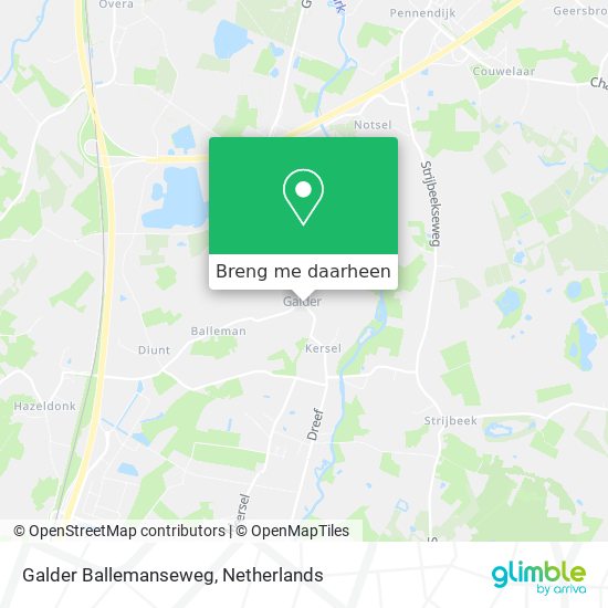 Galder Ballemanseweg kaart