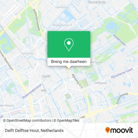 Delft Delftse Hout kaart