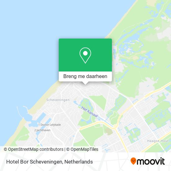 Hotel Bor Scheveningen kaart