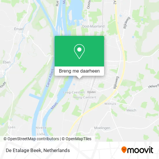 De Etalage Beek kaart