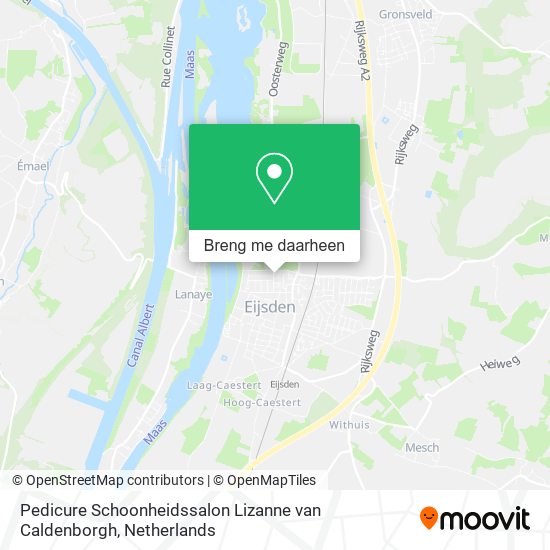 Pedicure Schoonheidssalon Lizanne van Caldenborgh kaart