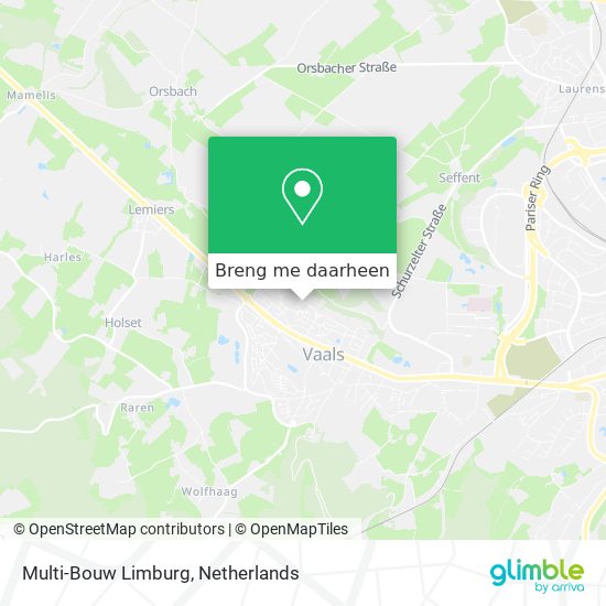 Multi-Bouw Limburg kaart