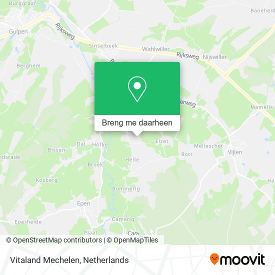 Vitaland Mechelen kaart