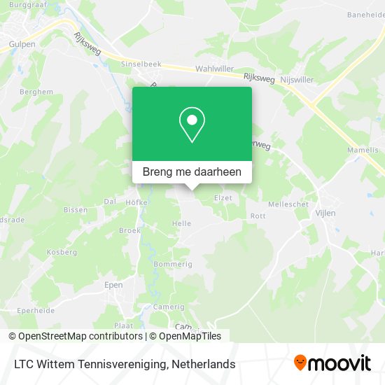 LTC Wittem Tennisvereniging kaart