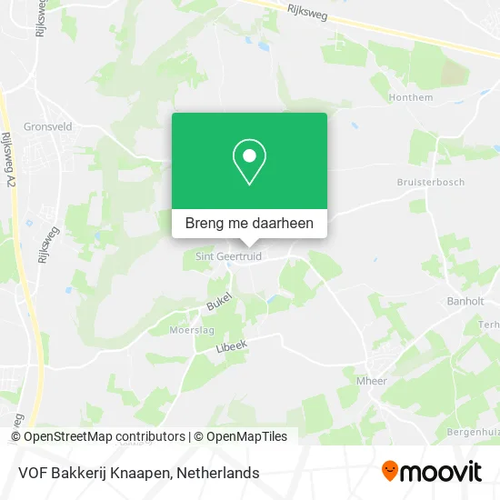 VOF Bakkerij Knaapen kaart