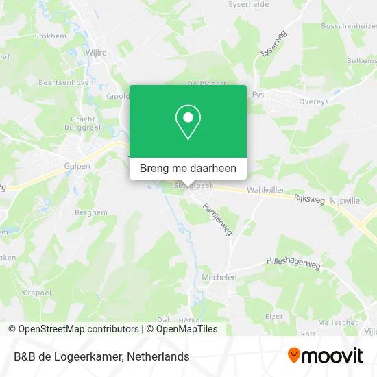 B&B de Logeerkamer kaart