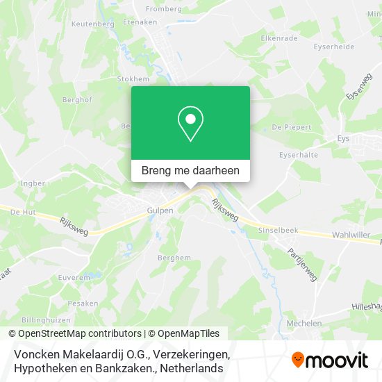 Voncken Makelaardij O.G., Verzekeringen, Hypotheken en Bankzaken. kaart
