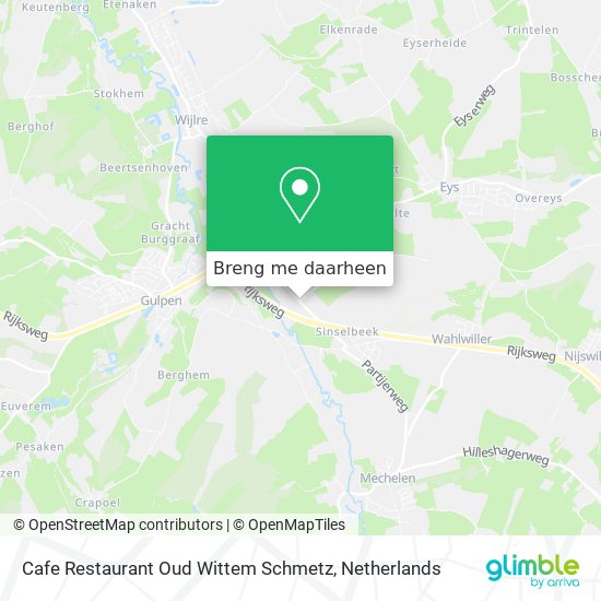 Cafe Restaurant Oud Wittem Schmetz kaart