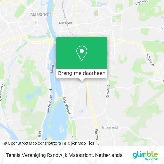 Tennis Vereniging Randwijk Maastricht kaart