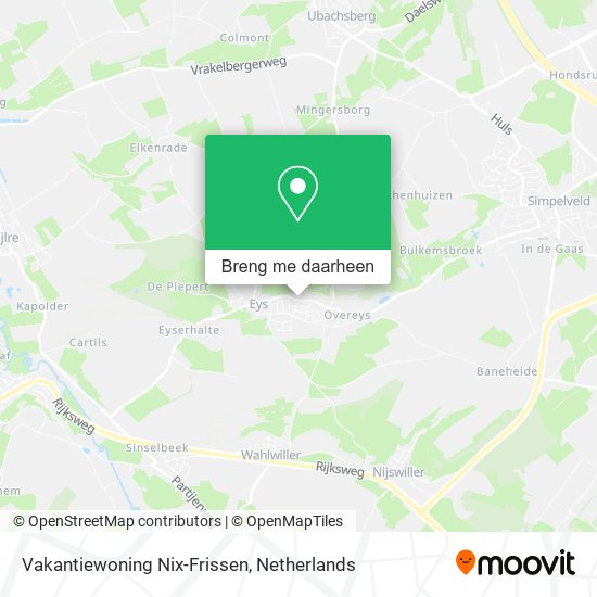 Vakantiewoning Nix-Frissen kaart