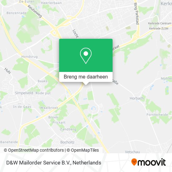 D&W Mailorder Service B.V. kaart