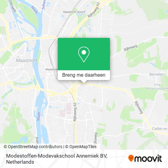 Modestoffen-Modevakschool Annemiek BV kaart