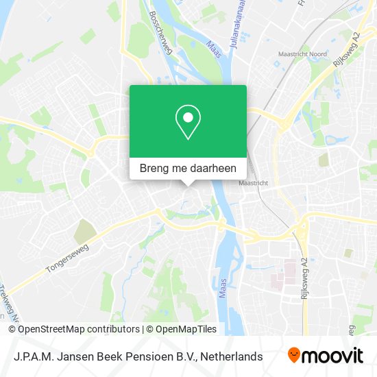 J.P.A.M. Jansen Beek Pensioen B.V. kaart