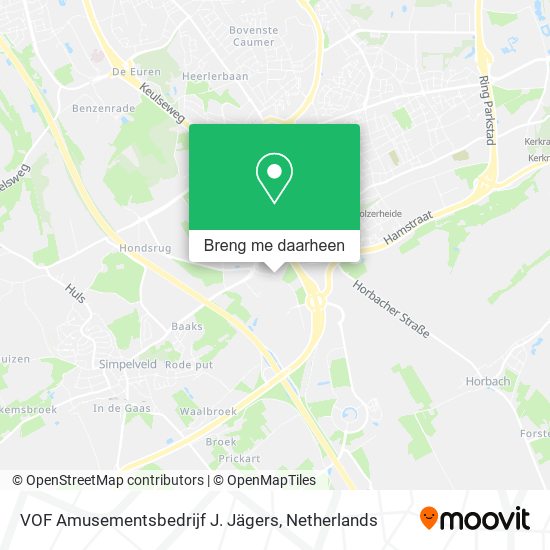 VOF Amusementsbedrijf J. Jägers kaart