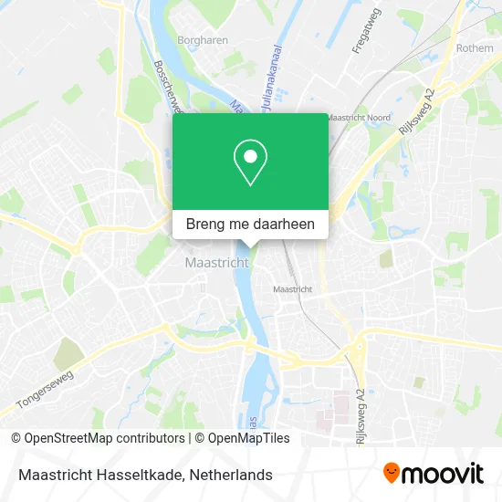 Maastricht Hasseltkade kaart