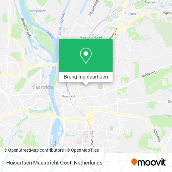 Huisartsen Maastricht Oost kaart