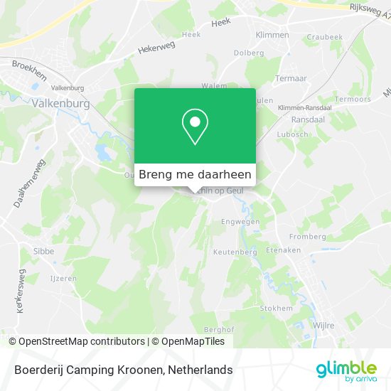 Boerderij Camping Kroonen kaart