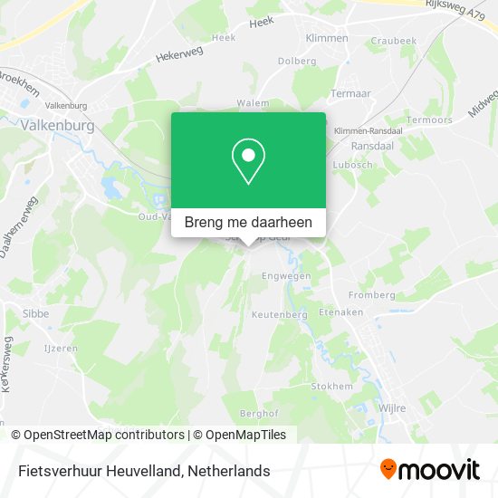 Fietsverhuur Heuvelland kaart