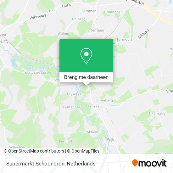 Supermarkt Schoonbron kaart