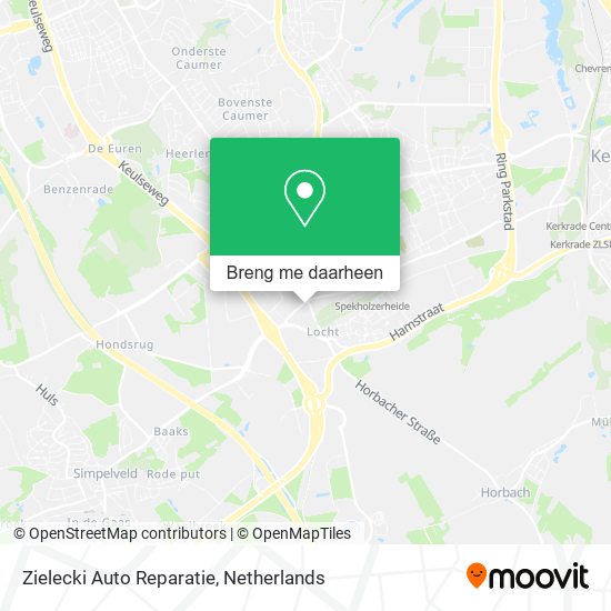 Zielecki Auto Reparatie kaart