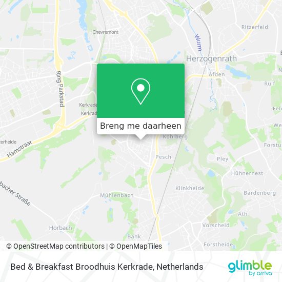 Bed & Breakfast Broodhuis Kerkrade kaart