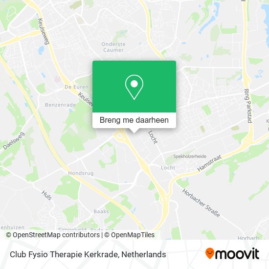 Club Fysio Therapie Kerkrade kaart