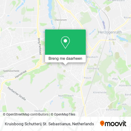 Kruisboog Schutterij St. Sebastianus kaart