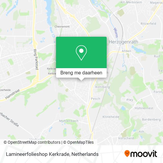 Lamineerfolieshop Kerkrade kaart