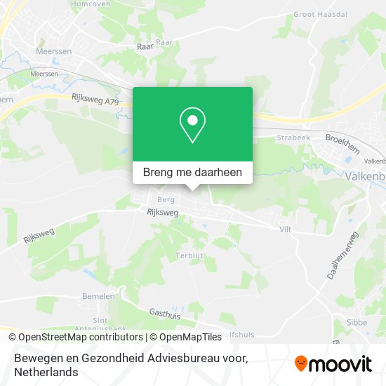 Bewegen en Gezondheid Adviesbureau voor kaart