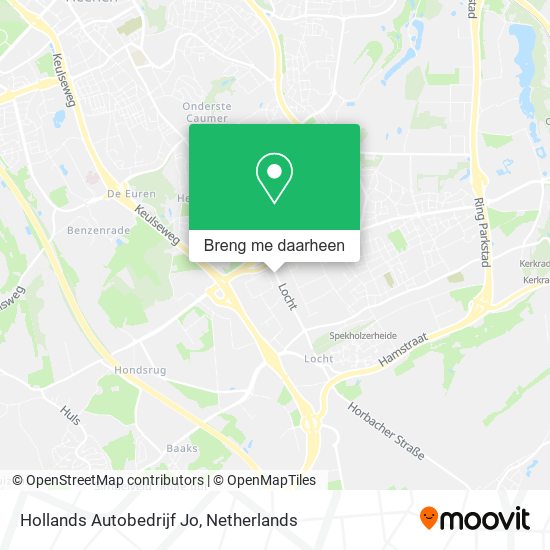 Hollands Autobedrijf Jo kaart