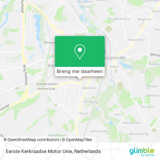 Eerste Kerkraadse Motor Unie kaart