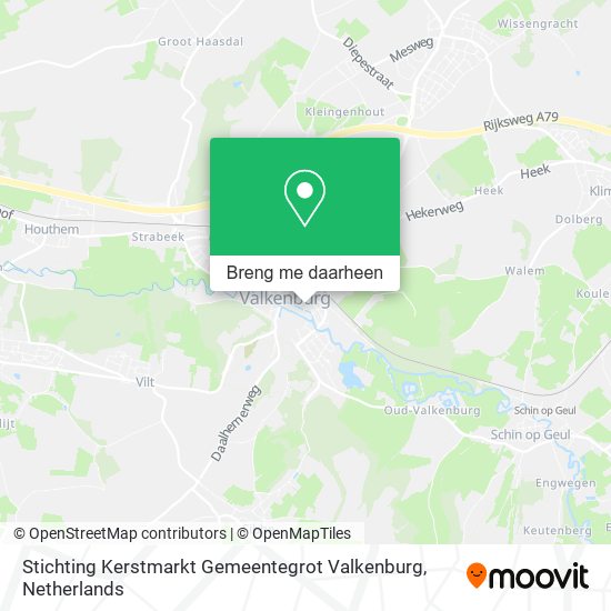 Stichting Kerstmarkt Gemeentegrot Valkenburg kaart