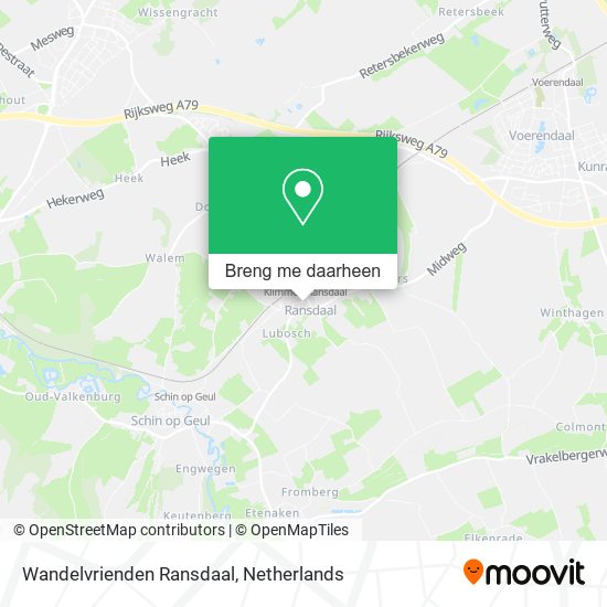 Wandelvrienden Ransdaal kaart