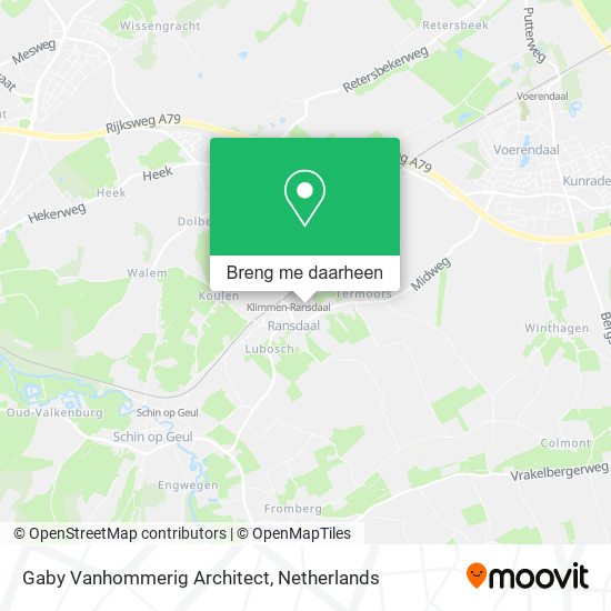 Gaby Vanhommerig Architect kaart
