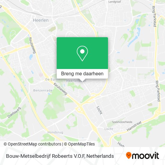 Bouw-Metselbedrijf Robeerts V.O.F kaart