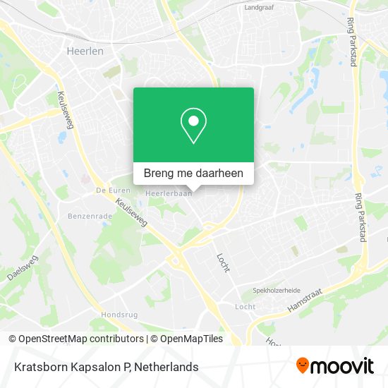 Kratsborn Kapsalon P kaart