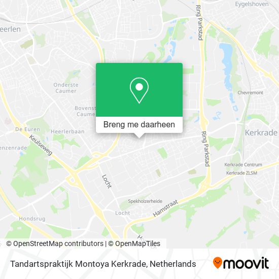 Tandartspraktijk Montoya Kerkrade kaart