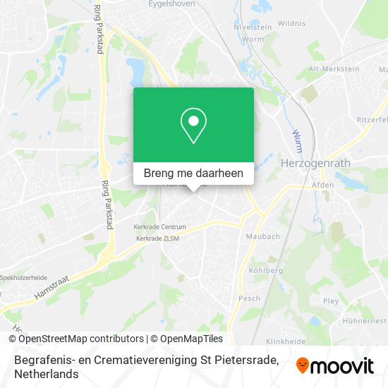 Begrafenis- en Crematievereniging St Pietersrade kaart