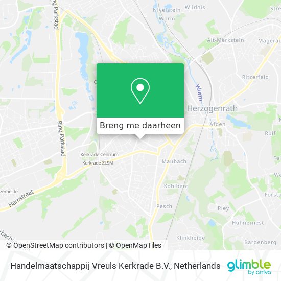 Handelmaatschappij Vreuls Kerkrade B.V. kaart