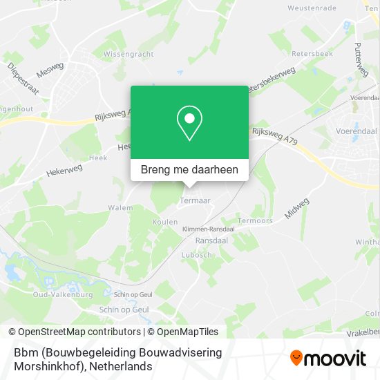 Bbm (Bouwbegeleiding Bouwadvisering Morshinkhof) kaart