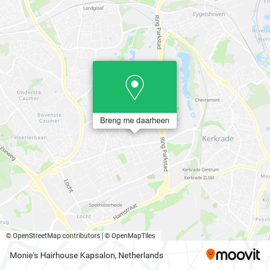 Monie's Hairhouse Kapsalon kaart