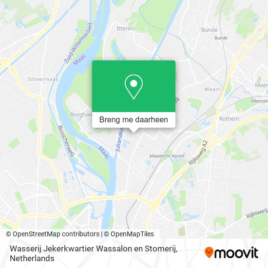 Wasserij Jekerkwartier Wassalon en Stomerij kaart