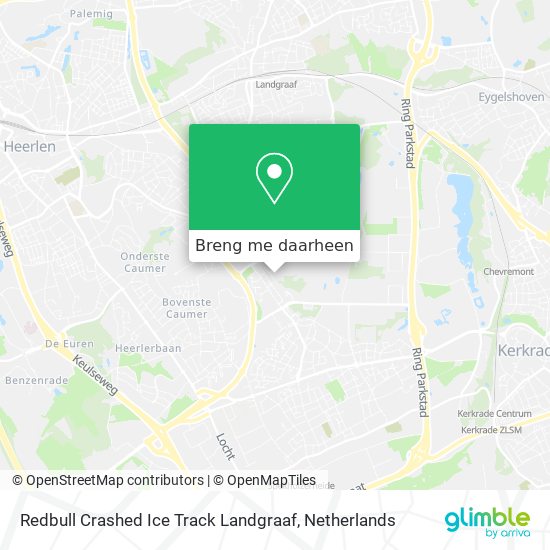 Redbull Crashed Ice Track Landgraaf kaart