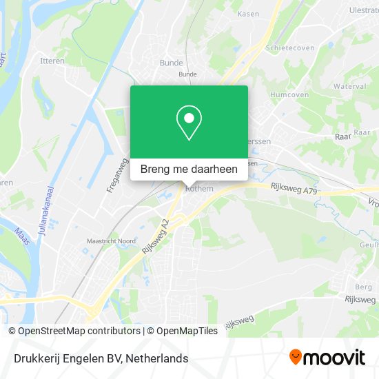 Drukkerij Engelen BV kaart