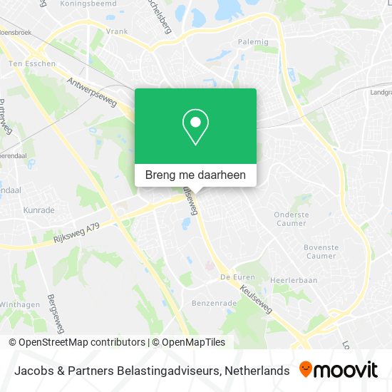 Jacobs & Partners Belastingadviseurs kaart