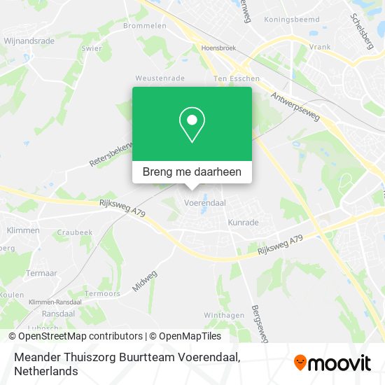 Meander Thuiszorg Buurtteam Voerendaal kaart