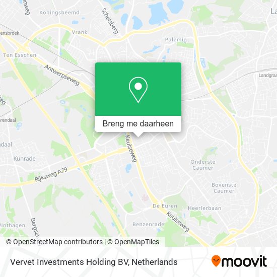 Vervet Investments Holding BV kaart