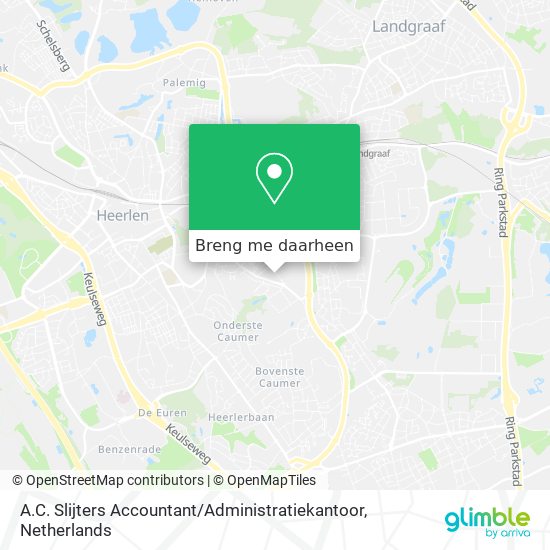 A.C. Slijters Accountant / Administratiekantoor kaart