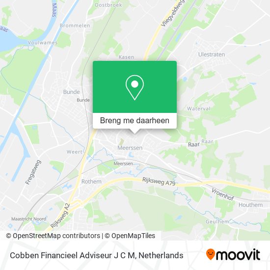 Cobben Financieel Adviseur J C M kaart